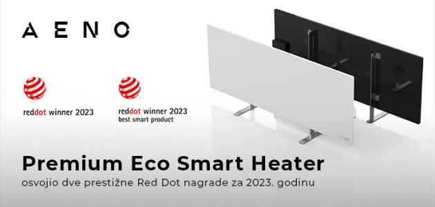 AENO Premium Eco Smart Heater osvojio Red Dot nagradu u dve kategorije za 2023. godinu